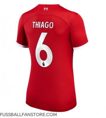 Liverpool Thiago Alcantara #6 Replik Heimtrikot Damen 2023-24 Kurzarm